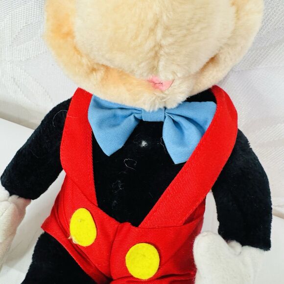 5 for $25| Applause Mickey Mouse Plush Bow Tie Red Overall 17" Stuffed Toy - Picture 7 of 14
